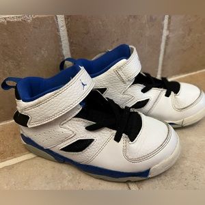 JORDAN FLIGHT CLUB '91 - Little Kids Size 10 - White/Hyper Royal/Black